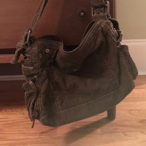 Corduroy purse with all the pockets